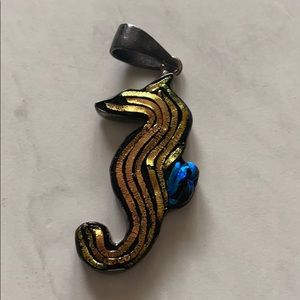 Charles Albert seahorse charm